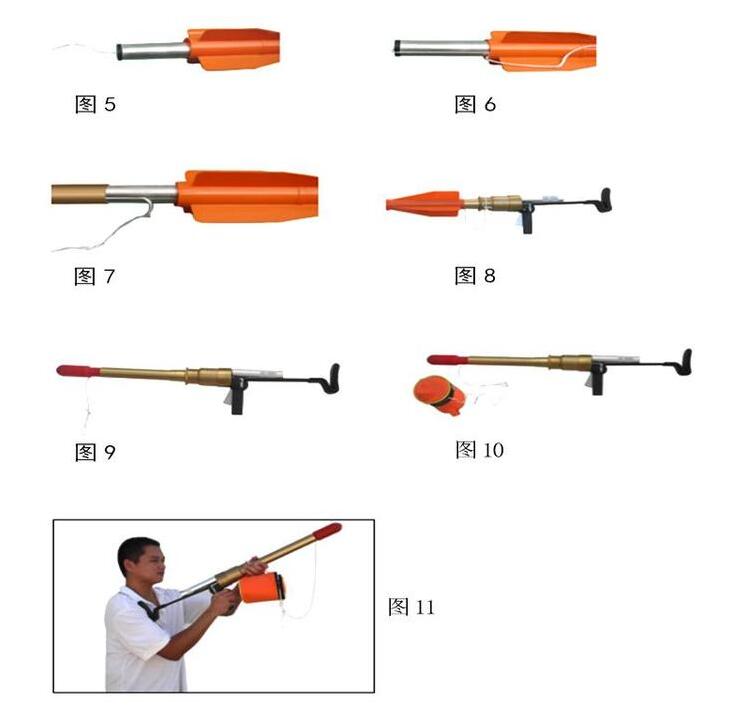 PTQ6.0-YFD100便携式救援抛投器,气动救生抛绳器