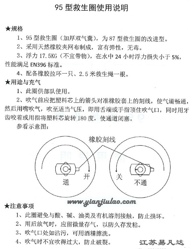 87式海训游泳圈,95式军训天然橡胶双气囊救生圈