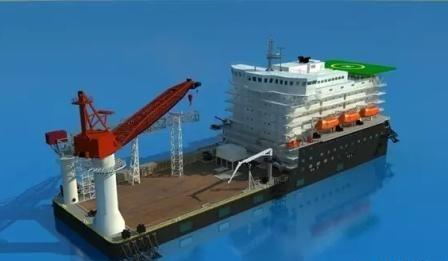 舟山中远船务600人海工生活船发电机动车