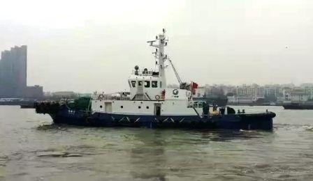 三林船厂交付新年第一艘新建拖轮